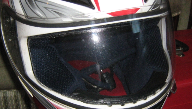 the clear view insert in my AGV helmet